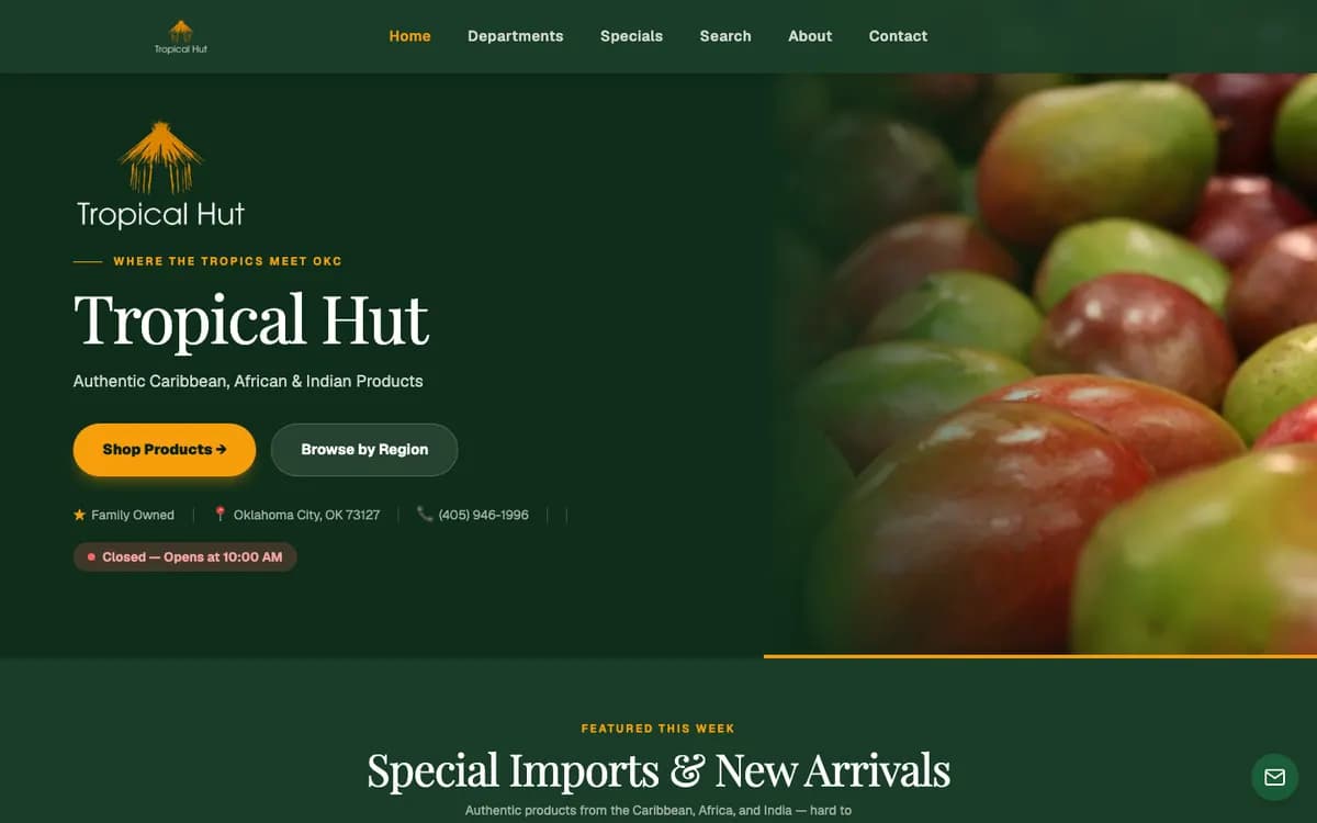 Tropical Hut OKC — home page